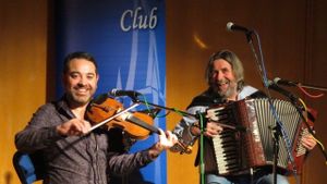 Belshazzer's Feast on stage at Chesterfield Folk Club